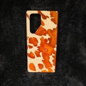 Velvet Caviar Brown and Cream Cow Patterned Case